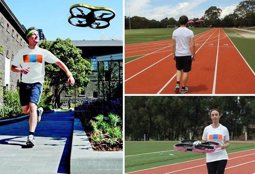 joggobot, Floyd Mueller, Eberhard Graether, Royal Melbourne Institute of Technology, RMIT, Australia, AR. Drone, futuristic robot